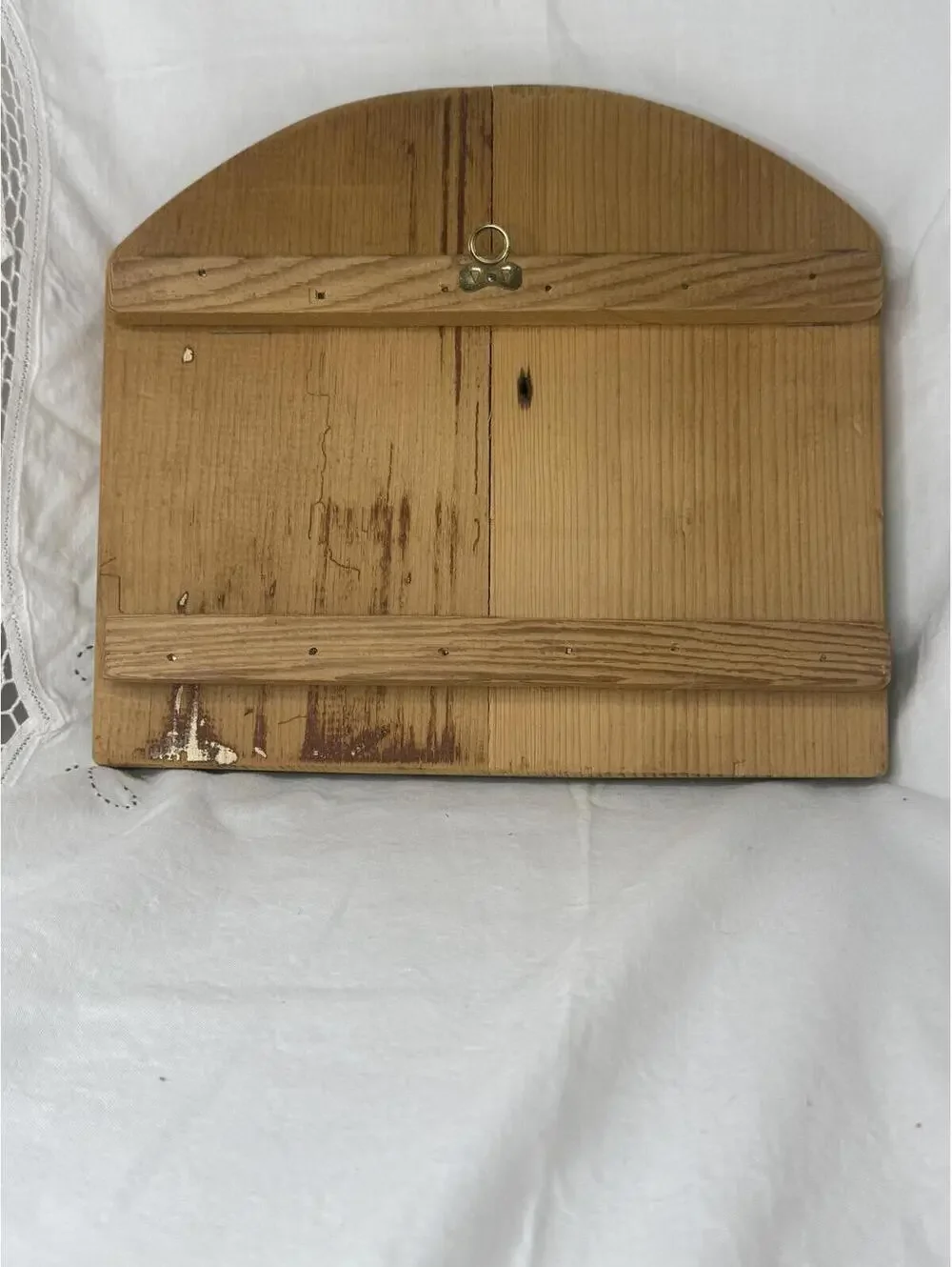 Vintage Amish Folk Art Wooden Wall Art by Bock - Cottage Core